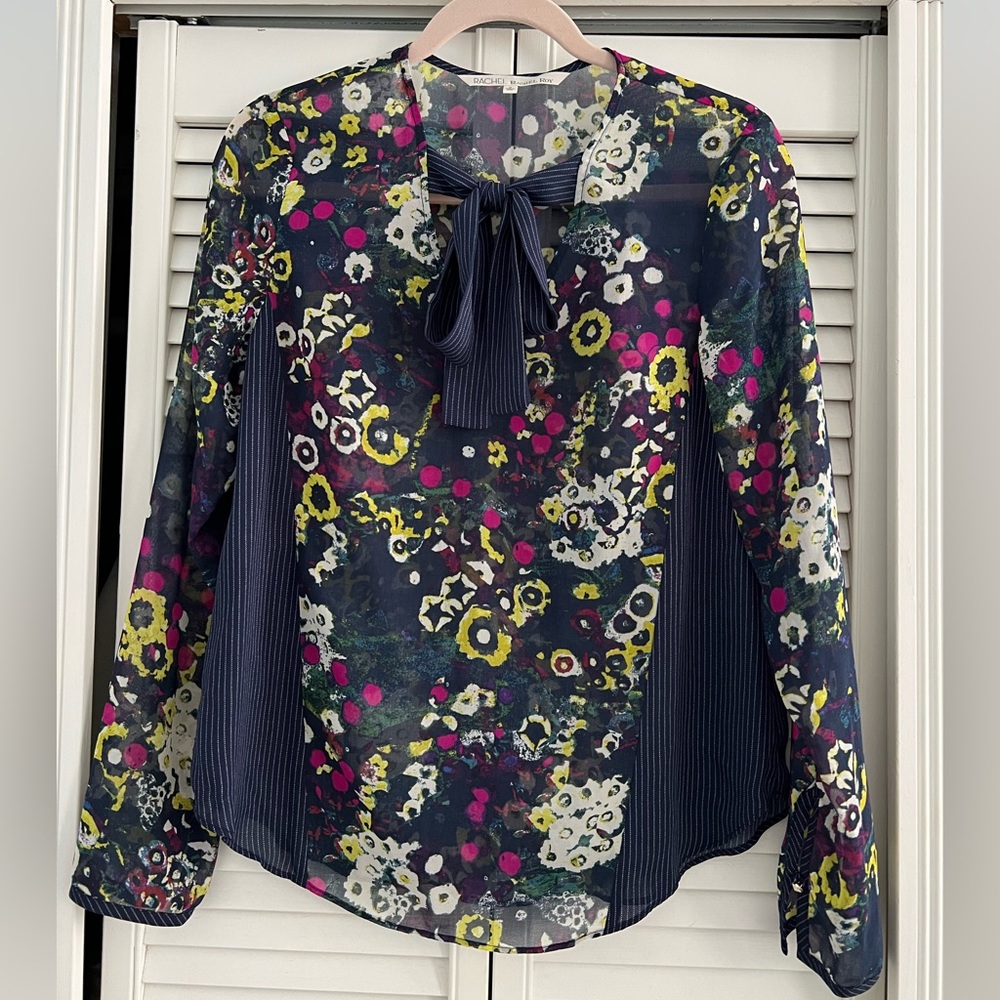 Rachel Roy, Floral Sheer Blouse